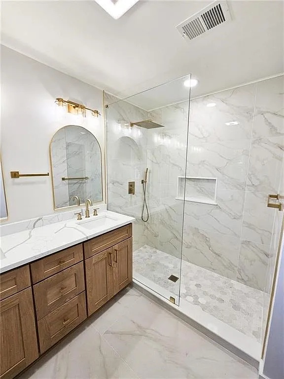 Modern Bathroom Remodel by Elite Design Home
