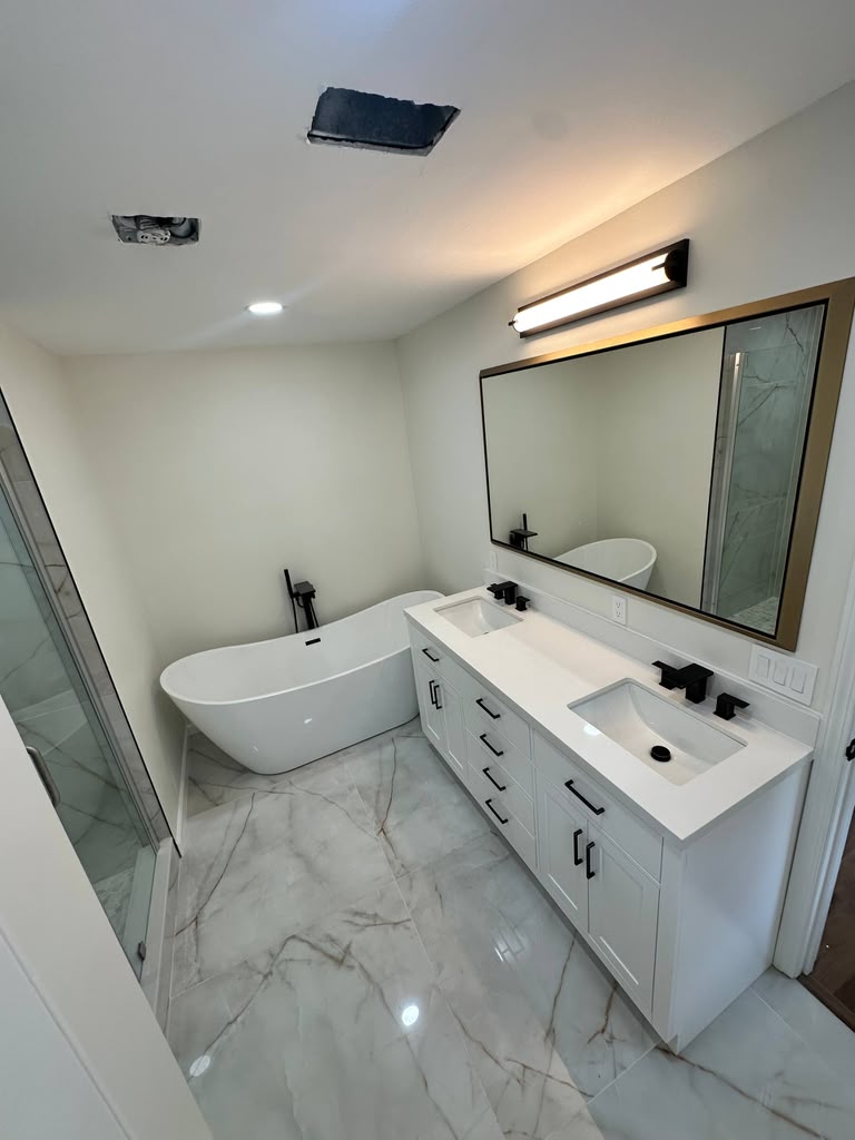 Bathroom remodeling project
