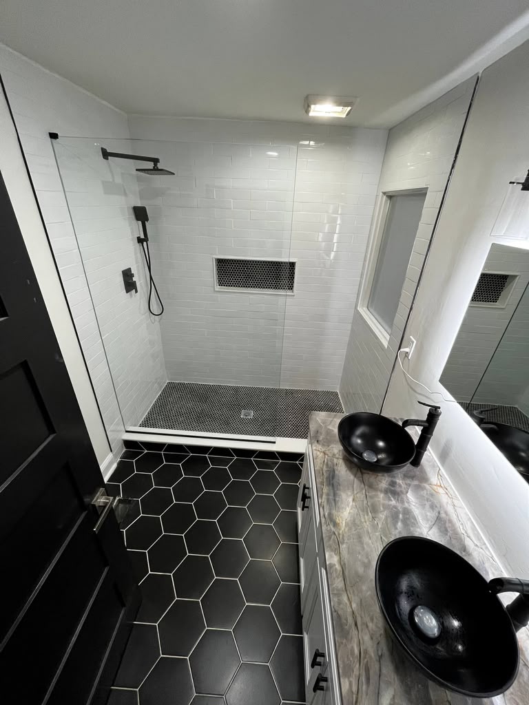 Bathroom remodeling project